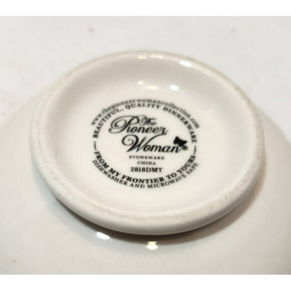 Pioneer Woman Vintage Floral Footed Soup Pasta Ramen Cereal Bowls Set of 2 - Picture 8 of 11